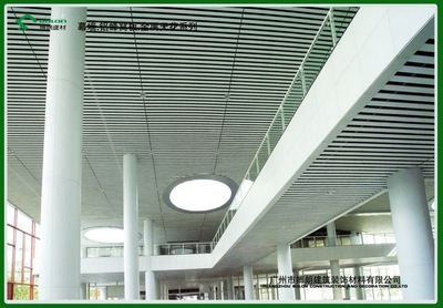 廣州搏朗金屬建材廠 專業(yè)生產銷售高低邊斜角鋁條扣天花板材料