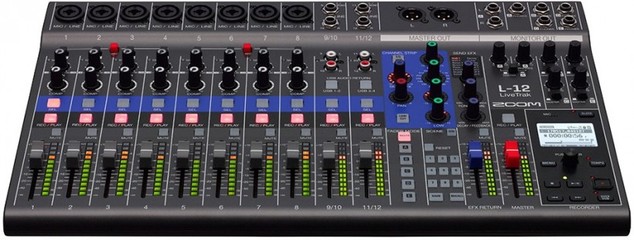 Zoom 搞了一個調(diào)音臺 + 接口 + 錄音機的大拼盤 LiveTrak L-12 - midifan:我們關(guān)注電腦音樂